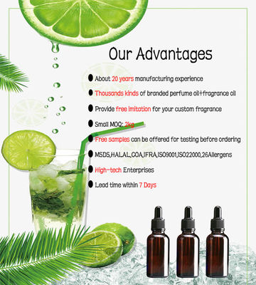 High Concentration Free Sample Green Apple Flavor For Beverage Food