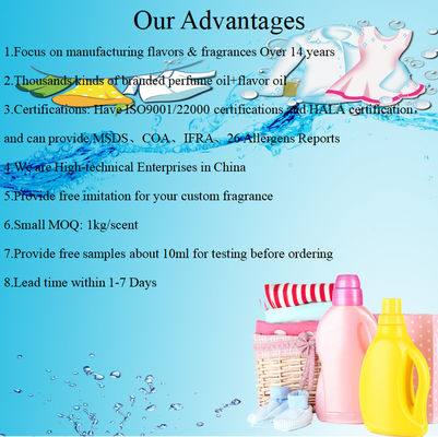 Citrus Detergent Fragrance Oil For Cleaning Detergent Fragrance For Detergent
